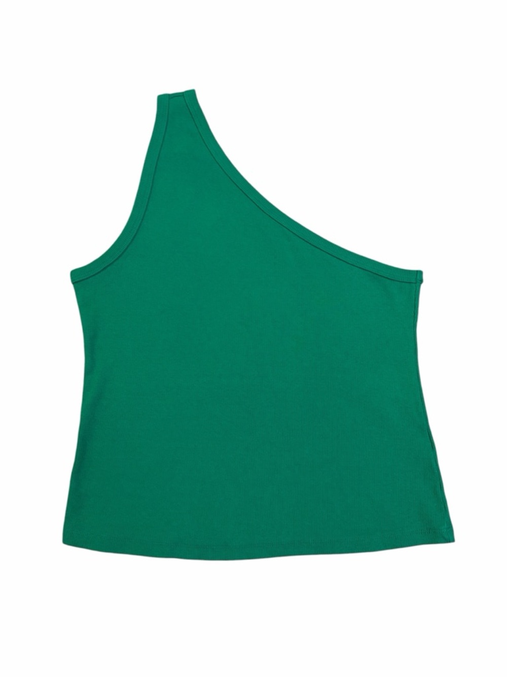 One-Shoulder Ribbed Tank Top - Picture 2 of 3